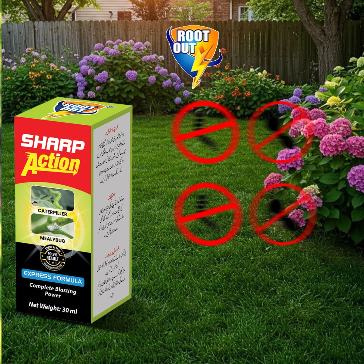 Rootout Sharp Action: Professional-Grade Plant Pest Control (Single Pack)