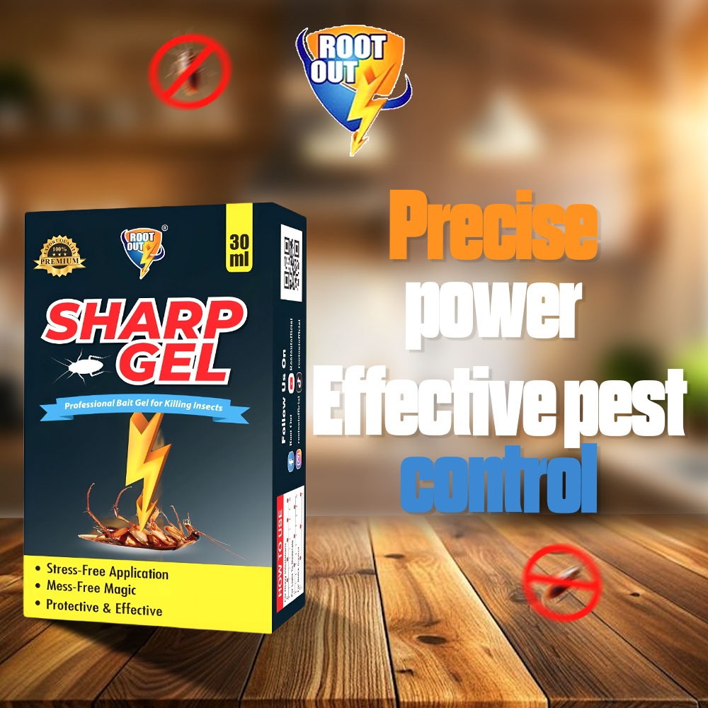RootOut Sharp Gel insect killer product for effective cockroach pest control protection