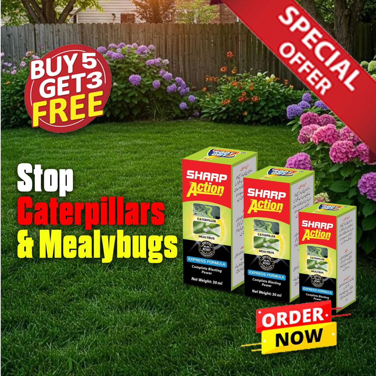 Rootout Sharp Action: Professional Garden Defense – Buy 5 Get 3 FREE